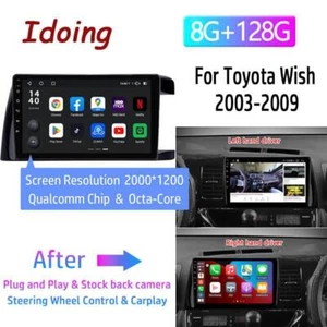 Android car stereo for TOYOTA WISH 2003-2009 Dual GPS Navigation Radio Bluetooth - Picture 1 of 21
