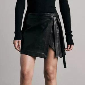 NWT Rag & Bone James Leather Mini Skirt sz 10 - Picture 1 of 4