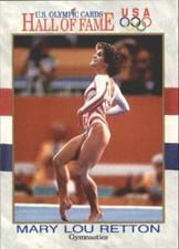 MARY LOU RETTON ~ 1991 Impel U.S. Olympic Hall of Fame Gymnastics Card #27  