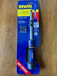 Irwin Tools 1948779 Extending Screwdriver with 5 Impact Bits New - Picture 1 of 5