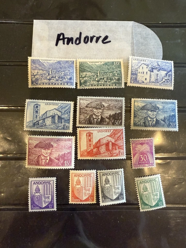 Andorre stamps from duplicate collection;... FREE SHIPPING - Image 1 of 1
