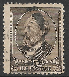 Estados Unidos #205 5c. Edición Garfield usada muy fina - Imagen 1 de 2
