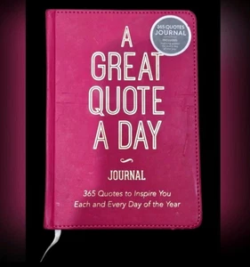 Eccolo Ltd Ein tolles Zitat A Day Journal 365 Zitate rot neu mit eingebautem Lesezeichen - Bild 1 von 9