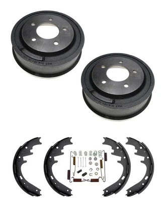 Kit de 4 piezas de tambores y zapatas de freno para Dodge Van 1500 1998-2002 B150 Foto 1 de 4