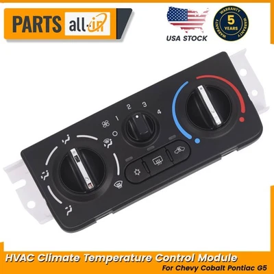 Compatível com Chevy Cobalt 05-10 Pontiac G5 07-10 HVAC módulo de controle de temperatura climática - Imagem 1 de 4