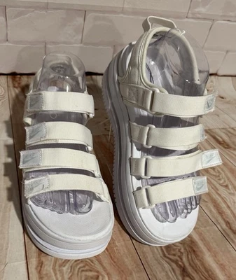 Sandalias para mujer Nike Icon Platform 4 correas blancas talla 8 Foto 1 de 4