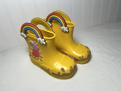 MINI MELISSA Niños Peppa Pig Goma Wellington Botas Leer Foto 1 de 4