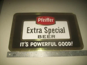 Letrero de cartón colgante publicidad cerveza extra especial Pfeiffer Detroit & St Paul - Imagen 1 de 7