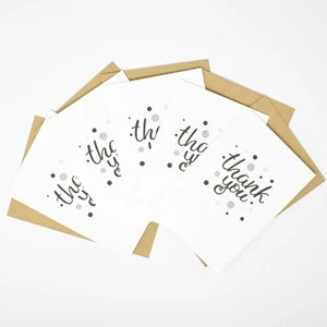 Tarjeta de felicitación de papel semilla natural Vida 'Gracias' - Paquete de 5 - Imagen 1 de 1