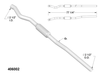 Convertidor catalítico para Dodge Dakota 1994-1996 3,9 L V6 gas ohv tracción trasera Foto 1 de 2