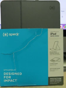 NUEVO EN PAQUETE SPECK MARCA STYLEFOLIO FUNDA IPAD CON SOPORTE GRIS 2019/2020 VISUALIZACIÓN AJUSTABLE - Imagen 1 de 5