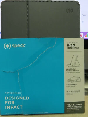 NIP SPECK BRAND STYLEFOLIO IPAD CASE STAND GRAY 2019/2020 ADJUSTABLE VIEWING  - Image 1 of 4