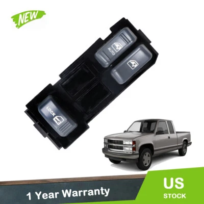 Interruptor de ventana Power Master para 1995/96/97-2000 GMC C2500 C3500 2 puertas 5,7 L 6,4 L Foto 1 de 4