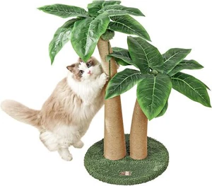 Cat Scratching Post Cat Scratcher 35" Tall Cat Post with Sisal Rope w/Toy Balls - Picture 1 of 7