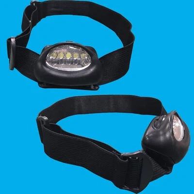 2x 5 LED Cabeza Lámpara BB-HL152, Luz Brillante, Linterna, Exterior Senderismo, - Imagen 1 de 2