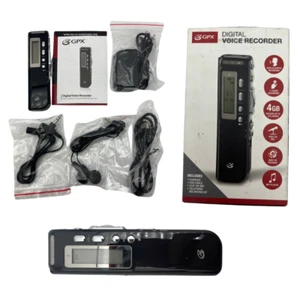 GPX PR047B Digital Voice Recorder 4GB Flash Memory Audio Dictaphone Recorder - Picture 1 of 8