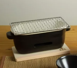 Japanese HIBACHI Grill KAMOSHIKA Charcoal Water Stove Banko Pottery Smokeless - Picture 1 of 12