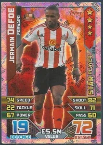 TOPPS MATCH ATTAX 2015-16- #268-SUNDERLAND-STAR PLAYER-JERMAIN DEFOE-FOIL - Picture 1 of 1