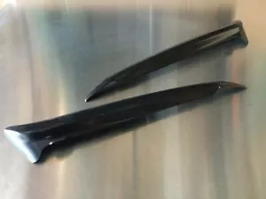 Fit 1999-2001 BMW E46 3-Series 4D 4 Door Eyelids Eyebrows only Black Pair - Picture 1 of 3