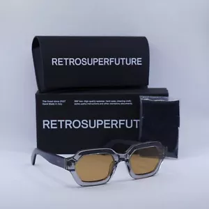 New RETROSUPERFUTURE Pooch Stilo D2A Transparent Grey/Black/Brown 54-21-145 S... - Picture 1 of 7