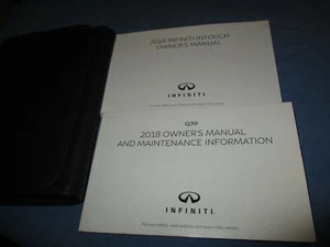 Infiniti Q50 2018 dueño manual todas las molduras nuevo Q 50 con estuche e intocable - Imagen 1 de 1