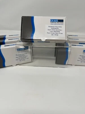 Filtro Membrana PTFE Hidrofóbico (1 μm) 47 mm (100/pk) Foto 1 de 4
