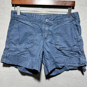 Nike The Athletic Dept. Flat Front Shorts Blue Cuffed Womens Size 6 - Picture 1 of 7