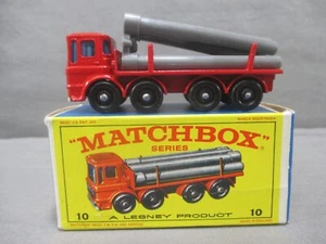 Matchbox #10 ROHRWAGEN komplett + Box Druckguss Vintage Lesney 1960er - Bild 1 von 13