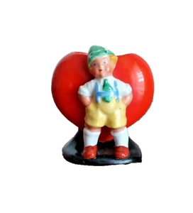 Vase Herz, kleiner Junge in Tracht - Arno Fischer Ilmenau DDR um 1950 - Picture 1 of 6