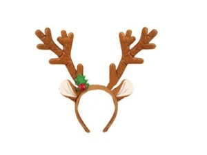 Reindeer Antlers with Bell Headband - Picture 1 of 3