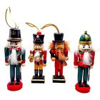 Vintage Christmas Nutcracker Lot of 4 Decorative Ornaments 5" Wood Soldiers