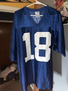 NFL Indianapolis Colts #18 Peyton Manning Adult Mens Size XL Blue Jersey - Picture 1 of 3