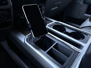2015-2020 F-150 Modular Compartment and Phone Mount for Center Console Pocket - Picture 1 of 8