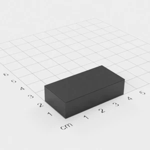 10 x Ferrit Quadermagnet, 40x20x10mm, Grade Y30 - Bild 1 von 1
