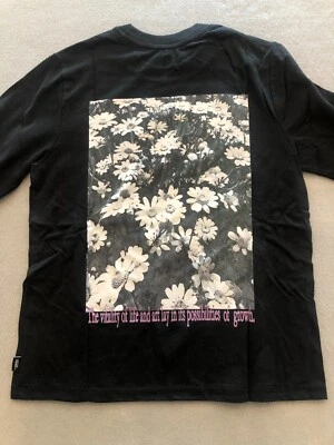Camisa Vans Niña Talla Mediana (10-12) Nueva Camiseta Negra Cama Flor Manga Larga Foto 1 de 4