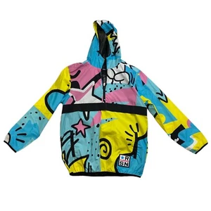 Reason Hoodie Mens LS Rare 100% AUTHENTIC size Large Wind Breaker Multicolor - Picture 1 of 6