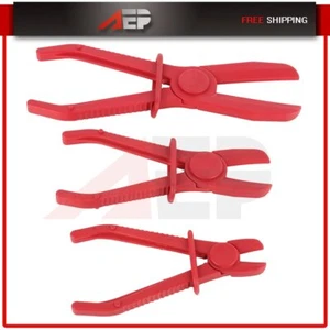 3pcs Flexible Hose Clamps Line Clamp Hose Pinch Off Pliers Set Mixed Sizes NEW - Picture 1 of 6