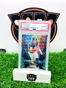 2023 Prizm C.J. Stroud Prizmatic-Green Wave #6 PSA Graded 10 - Picture 1 of 2