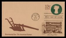 Mayfairstamps US FDC 1976 Wheat Plow First Day Cover aaj_02487