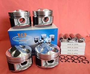 85mm YCP High Compression Pistons + JAPAN Rings Honda Acura B20 FULL FLOATING - Picture 1 of 7