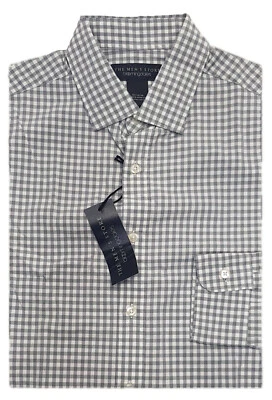 $98 Camisa The Mens Store Gris Guinga Calce Ajustado Abotonada S Foto 1 de 2