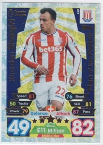 Topps 2017/18 Match Attax - 420 XHERDAN SHAQIRI - STOKE CITY - Man Of The Match - Picture 1 of 1