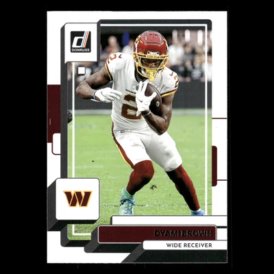 Dyami Brown #178 2022 Donruss Washington Commanders Football Card NFL - Image 1 of 3