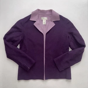 Vintage Susan Bristol Wool Cardigan Womans Size 6 Purple - Bild 1 von 6
