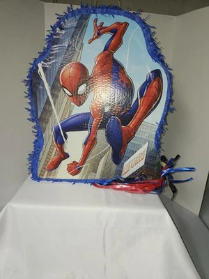 Decoração de festa Pinata Homem-Aranha puxar corda - Imagem 1 de 4