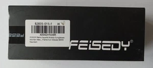 FRISEDY Retro Square Aviator Women/Men Red Frame and Lens Sunglasses New in Box - Picture 1 of 10