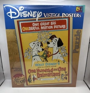 Disney Vintage Posters 101 Dalmatians 1000 Piece Puzzle New Sealed - Picture 1 of 10