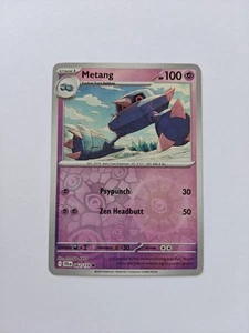 Pokemon TCG Metang Holo 062/159 Journey Together Card Mint New Scarlet & Violet - Picture 1 of 2