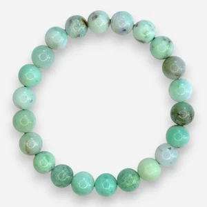 Chrysoprase 8mm Natural Gemstone Bracelet 6-9'' Elasticated with Box - Picture 1 of 3