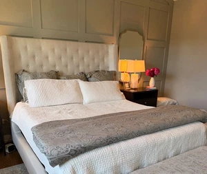 Ethan Allen duvet (king)and three euro shams - Picture 1 of 7